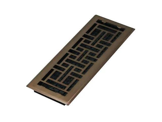 DECOR GRATES AJH414-RB Floor Register 5.5 X 15.5, Rubbed Bronze, Plated Steel