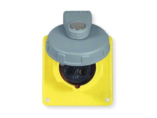 HUBBELL HBL320R4W IEC Pin and Sleeve Receptacle,20A,125V