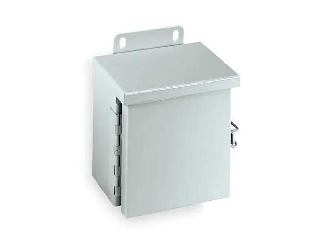 WIEGMANN RHC081006 Padlockable Hasp Electrical Enclosures, 10 in H, 6 in D, 8