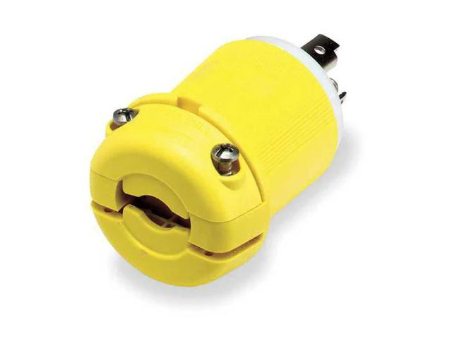 HUBBELL WIRING DEVICE-KELLEMS HBL26CM11 Locking Plug, L5-30P, 30 A, 125V AC,