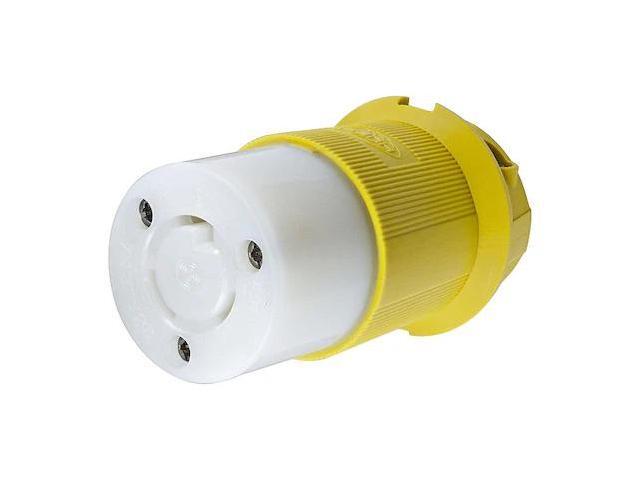 HUBBELL WIRING DEVICE-KELLEMS HBL23CM13 Locking Connector, L5-20R, 20 A, 125V