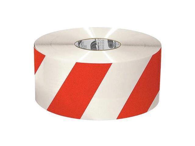 MIGHTY LINE 6RWCHVRED Industrial Safety Floor Marking Tape Vinyl White/Red