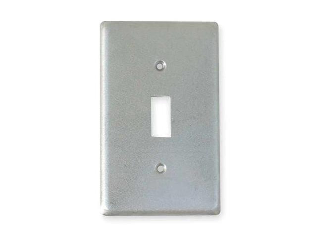 HUBBELL KILLARK 1FT Weatherproof Cover, Switch Box Type, 1 Gang, Aluminum,