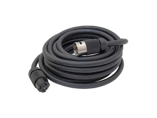 HUBBELL WIRING DEVICE-KELLEMS TPC100 Temporary Power Cord, 50A, 100 ft, 125/250V