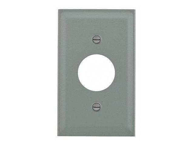 Hubbell Wiring Device-Kellems Single Receptacle Cover,Ivory HBL3027AEIV