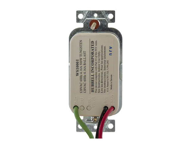 HUBBELL WIRING DEVICE-KELLEMS WS1000I Wall Mount Sensor, Occupancy, Vacancy,