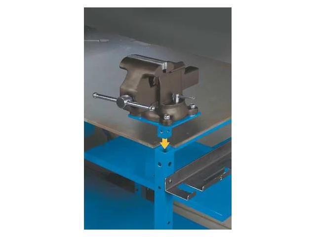 MILLER ELECTRIC 300611 Vise and Vise Mount,7W x 14D x 12H,Gray