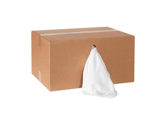 PARTNERS BRAND BR112 Box of Terry Cloth Rags, 16' x 24', White, 25 Lbs/Case,PK80