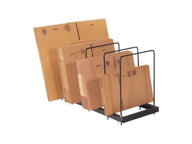 PARTNERS BRAND WS1000 Portable Carton Stand, 45 x 18 x 25, Black, 1/Each