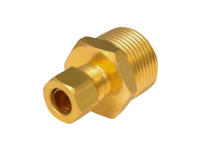 EVERFLOW C68R-5834-NL 5/8' O. D. COMP x 3/4' MIP Reducing Adapter Pipe Fitting,