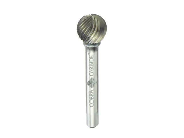 COBRA CARBIDE 10651 Carbide Burr,Double Cut Shape D Regular Length,SD-9,1