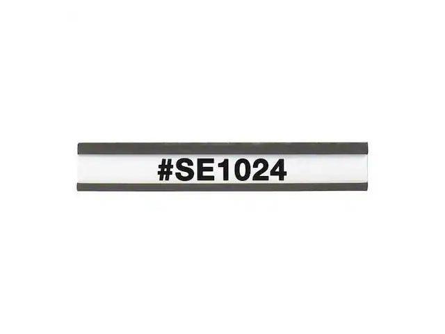 PARTNERS BRAND LH190 Magnetic 'C' Channel Cardholders, 1/2' x 3', Black, PK25