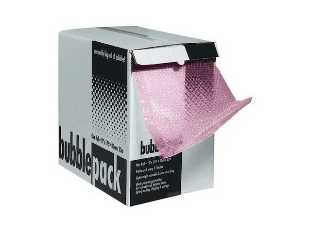 PARTNERS BRAND BD1212AS Anti-Static Bubble Dispenser Packs, 1/2' x 12' x 50',