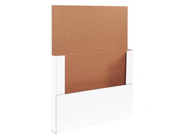 PARTNERS BRAND M18122BF Easy-Fold Mailers, 18 x 12 x 2, White, 50/Bundle