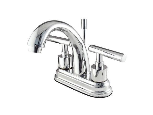 Kingston Brass Ks8611Cml Two Handle Centerset Lavatory Faucet With Brass Pop-Up - Polished Chrome Finish