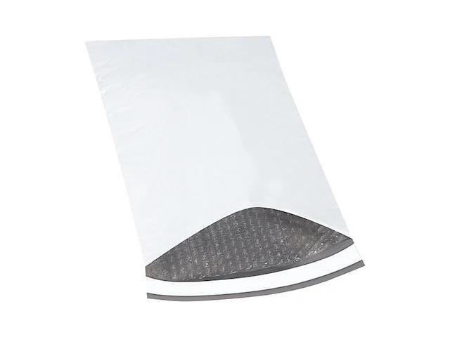 PARTNERS BRAND B836 Bubble Lined Poly Mailers, 10 1/2' x 16', White, PK100