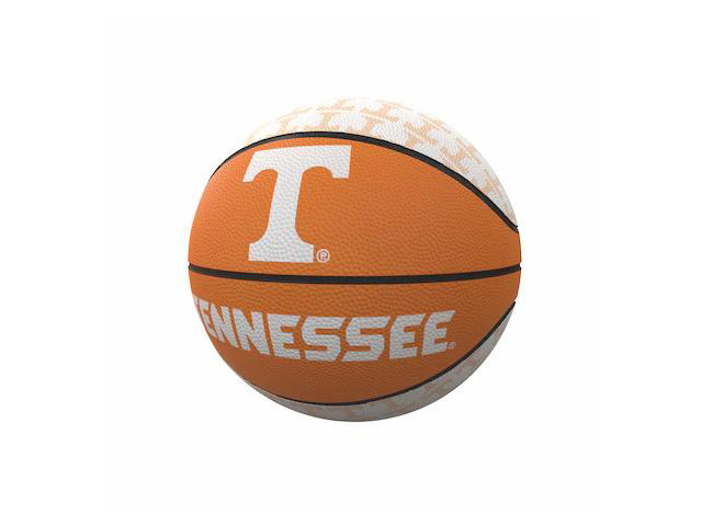 LOGO BRANDS 217-91MR-1 Tennessee Repeating Logo Mini-Size Rubber Basketball
