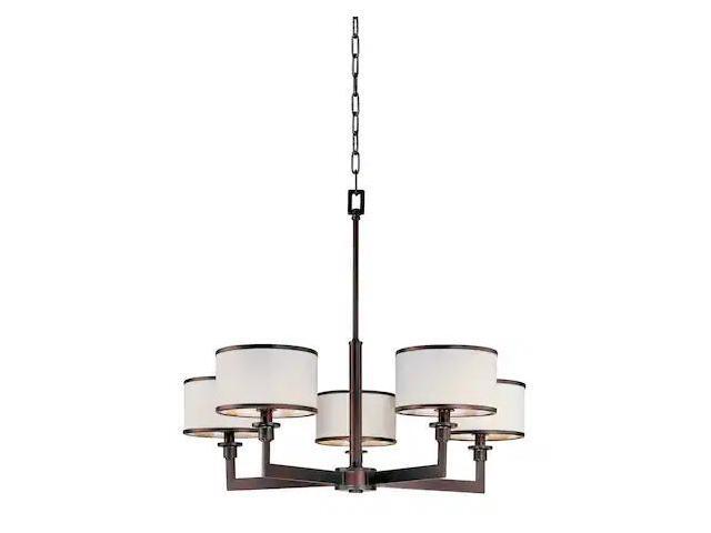 MAXIM LIGHTING 12055WTOI Nexus 5-Light 27.75' Wide Oil Rubbed Bronze Chandelier
