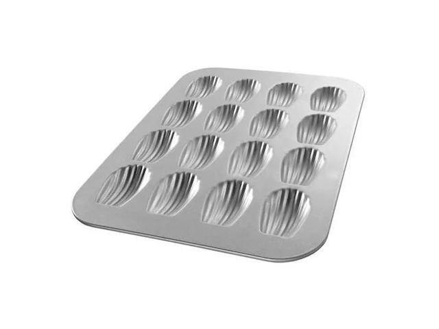 CHICAGO METALLIC 25400 Madeleine Pan,15-3/4 x 11-1/8 In,Steel