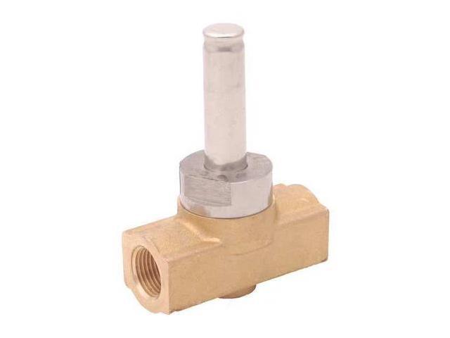 DAYTON 008612 Brass Steam Solenoid Valve Less Coil, Normally Closed, 3/8 in