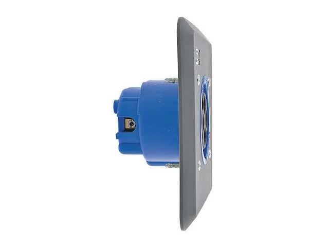 HUBBELL WIRING DEVICE-KELLEMS L430R9 Pin & Sleeve Receptacle, 30 A, 250V AC,
