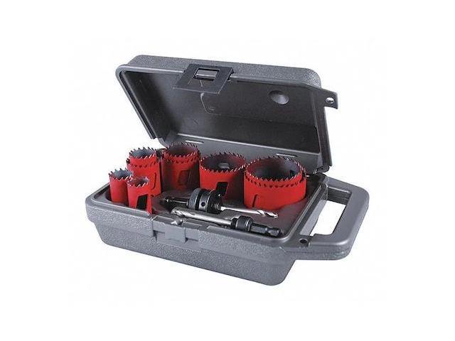MORSE MHS100 Hole Saw Kit,Saw Sizes 3/4' to 2-1/2'