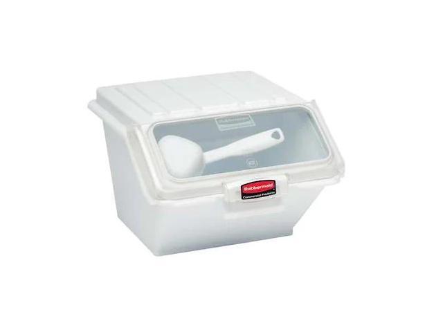 Photos - Other Garden Tools Rubbermaid COMMERCIAL FG9G6000WHT Storage Bin, Includes 1/2 Cup Scoop 