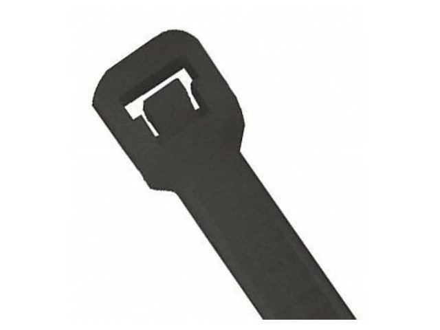 PARTNERS BRAND CTUV740 7' L, Black UV Cable Tie, PK 1000