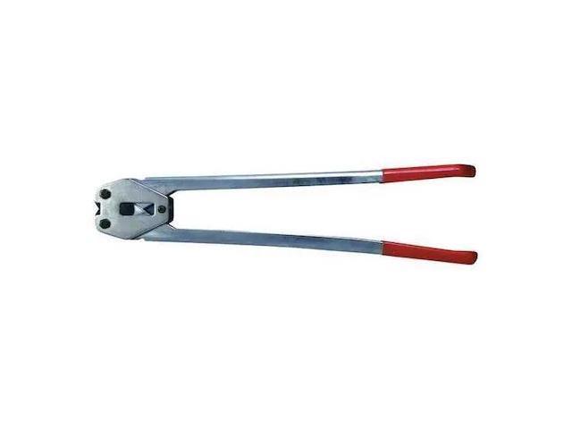 PARTNERS BRAND PST1012 Industrial Poly Strapping Sealer, 1/2, Silver, 1/Each