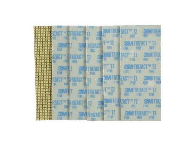 3M 86027 Polishing Pad,Blue,Shape Rectangular,PK6