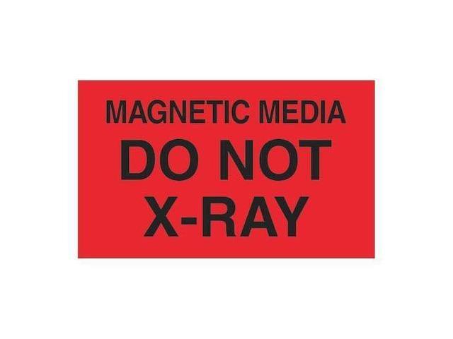 TAPE LOGIC DL2461 Tape Logic Labels, 'Magnetic Media Do Not X-Ray', 3' x 5',