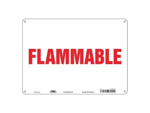 CONDOR 478F03 Danger Sign, 10 in H, 14 in W, Polyethylene, Horizontal