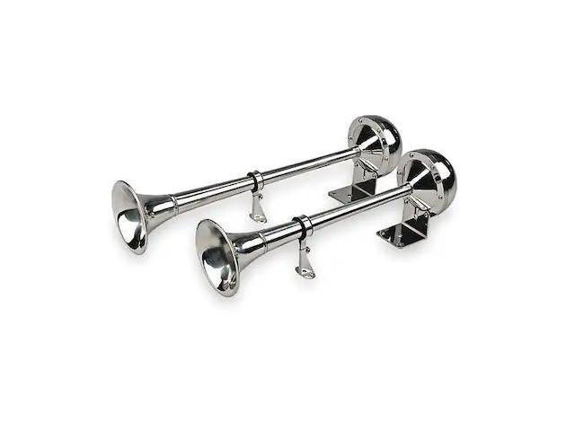 WOLO 120 Dual Trumpet Horn,Electric,4 In W,116 dB