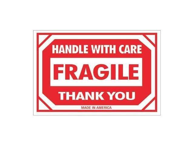 TAPE LOGIC DL1053 Tape Logic Labels, 'Fragile - Handle With Care', 2' x 3',