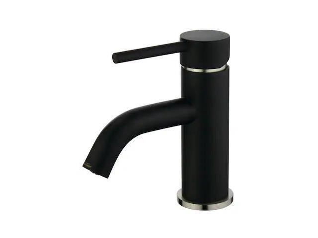 Fauceture LS8229DL Concord Single-Handle Monoblock Bathroom Faucet, Matte Black/Brushed Nickel