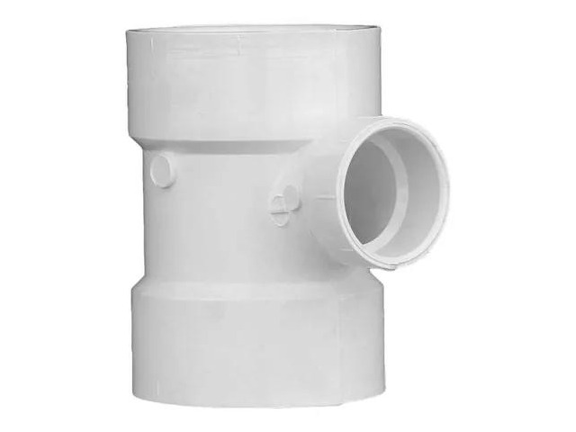 ZORO SELECT 1WJP9 3' x 3' x 1-1/2' Hub PVC DWV Sanitary Tee