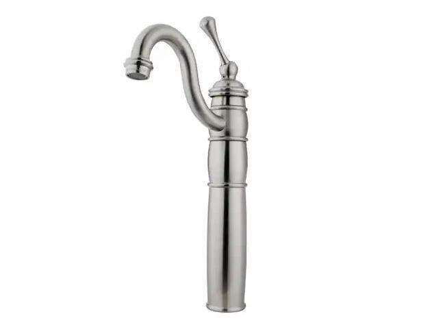 Kingston Brass KB1428BL Single Handle Vessel Sink Faucet with Optional Cover Plate