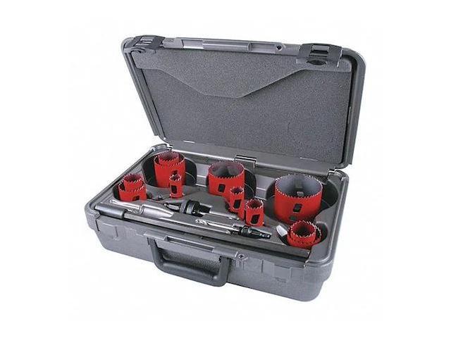 MORSE MHS08I Hole Saw Kit,Saw Sizes 3/4' to 3'