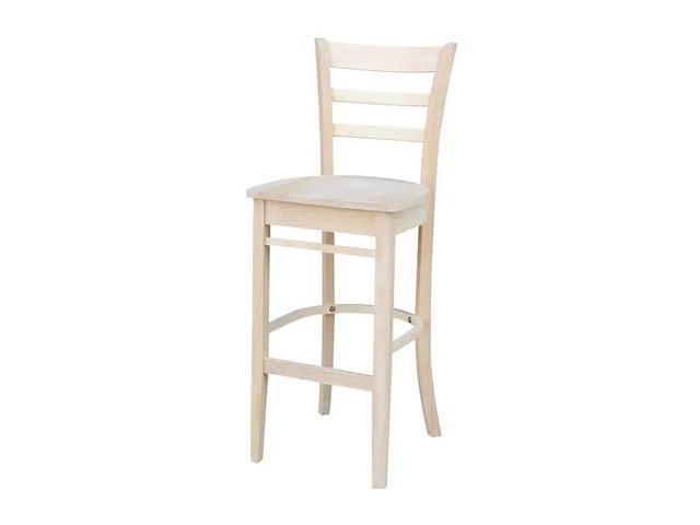 INTERNATIONAL CONCEPTS S-6173 Emily Bar Height Stool, 30' Seat Height,