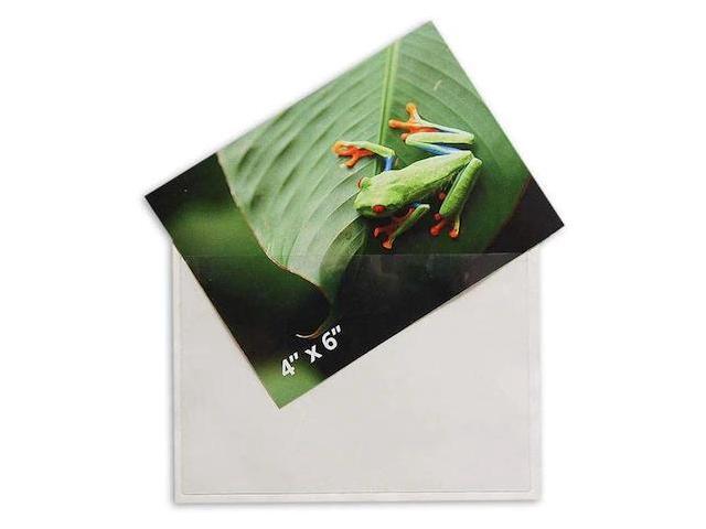 TARIFOLD 21160 Index Card Pocket, Self-Adhesive, Top Opening 4' x 6', PK100