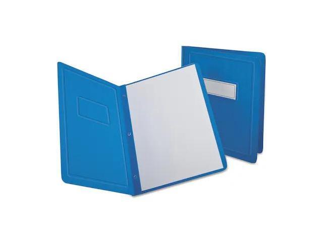 Oxford 52501 Paper Report Cover, Tang Clip, Letter, 1/2' Capacity, Light Blue, 25/Box
