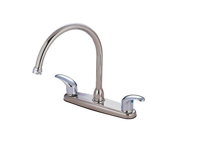 Kingston Brass KB6797LL Kitchen, Faucet, Polished Chrome / Satin Nickel