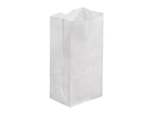 PARTNERS BRAND BGG113W Grocery Bags, 3 1/2' x 2 3/8' x 6 7/8', White, 500/Case
