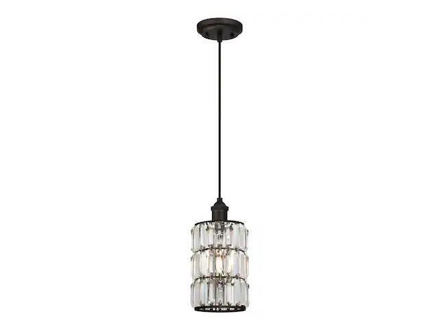 WESTINGHOUSE 6338400 One-Light Indoor Mini Pendant Sophie ORB Crystal Prism