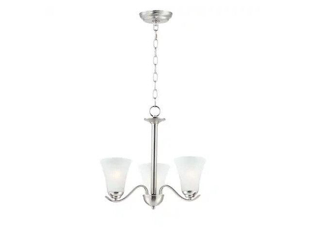 MAXIM LIGHTING 12073FTSN Vital 3-Light 20' Wide Satin Nickel Chandelier
