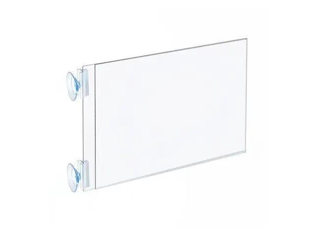 Azar Two Sided Acrylic Sign Holder with Suction Cup Grippers (106689)