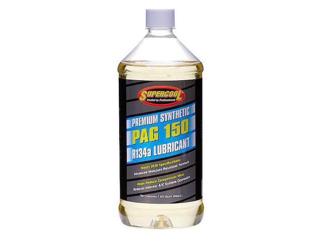 SUPERCOOL P150-32 A/C Compressor PAG Lubricant Plastic Bottle Red/Yellow Tint,