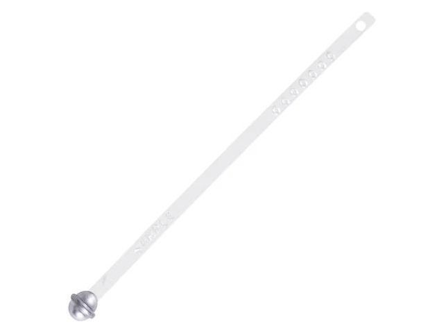 PARTNERS BRAND SE1040W Metal Truck Seals, 5/16' x 8 1/2', White, PK200