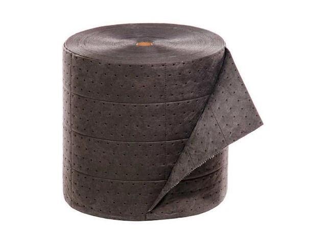 PIG MAT243 Absorbent Roll, Absorbs 19.6 gal. Universal,,Gray