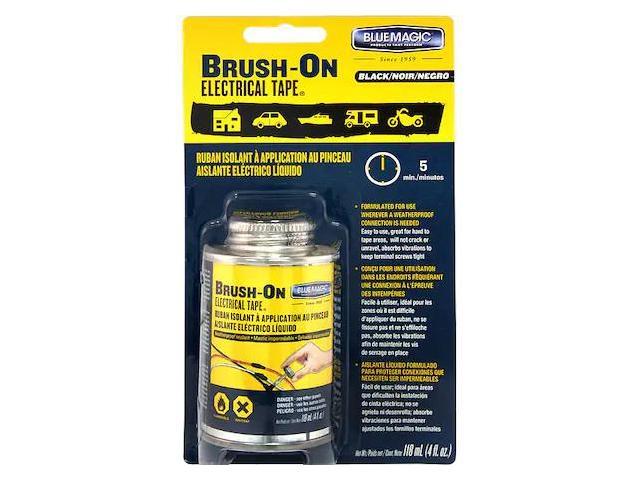 BLUE MAGIC BOT55TRI Brush-On Electrical Tape,Black,4 oz